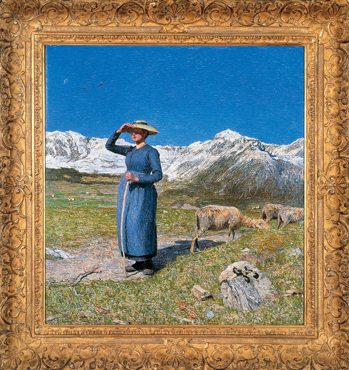 Middag i Alperne af Giovanni Segantini