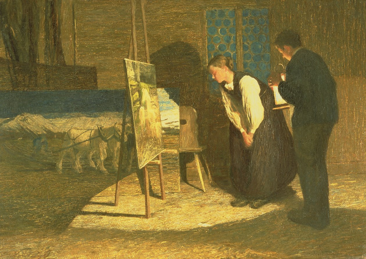 Mine modeller, 1888 af Giovanni Segantini