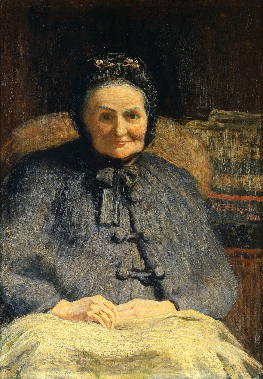 Portræt af fru Casiraghi Oriani, af Giovanni Segantini (1858-1899) af Giovanni Segantini