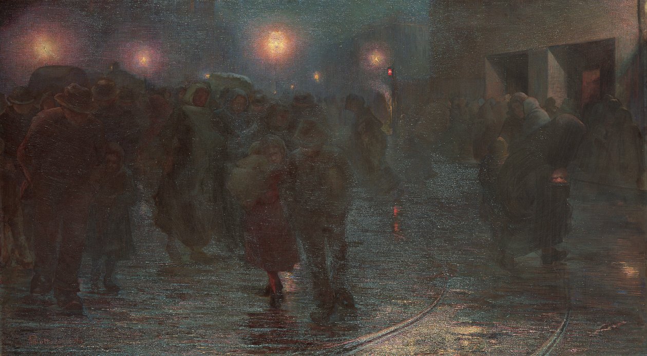 December: The Workers Dawn, 1897 af Giovanni Sottocornola