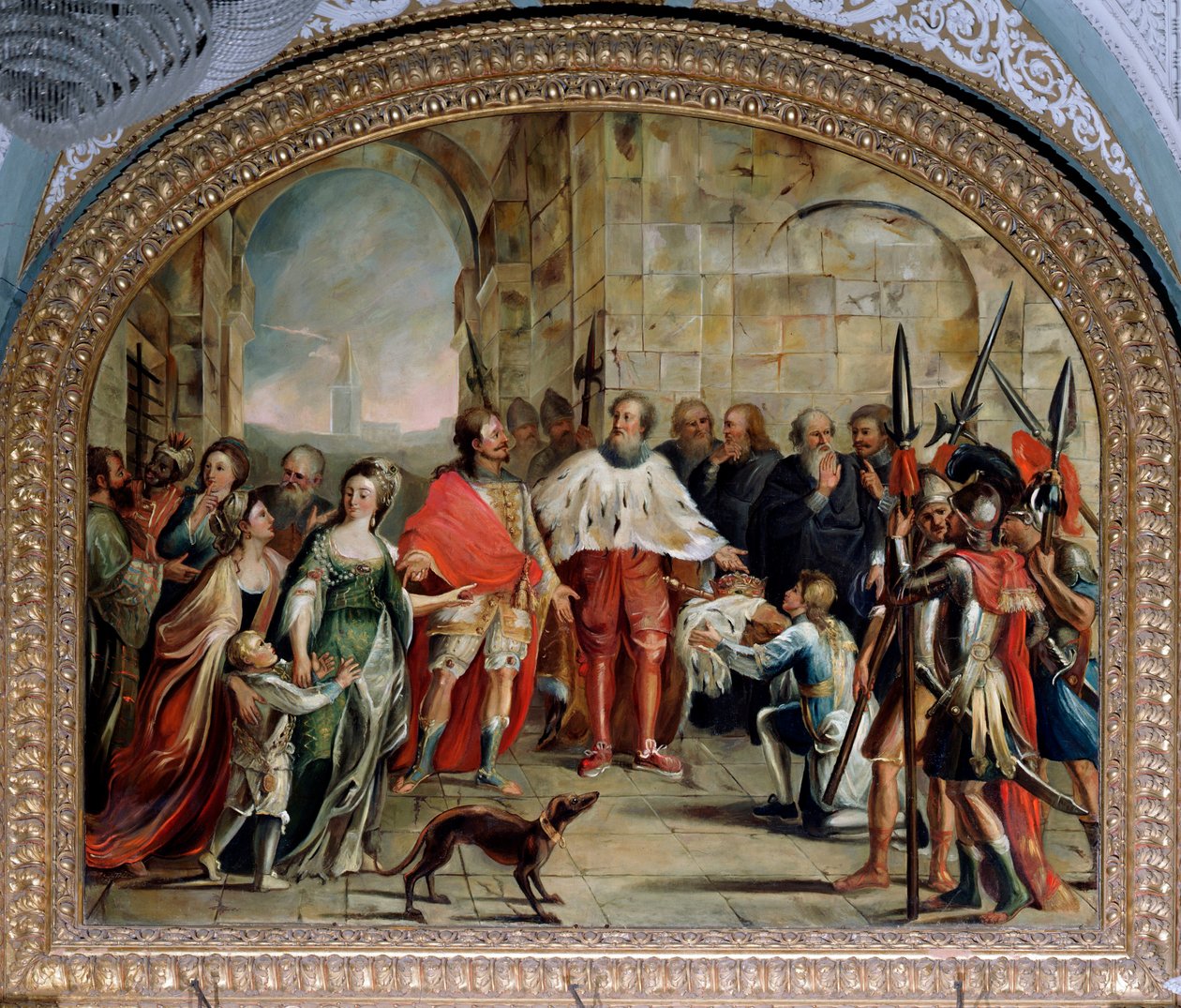 James I af Cypern bliver løsladt af dogen af Genova Leonardo Montaldo, i 1383 (maleri af Giovanni and Tagliafichi Emanuele David