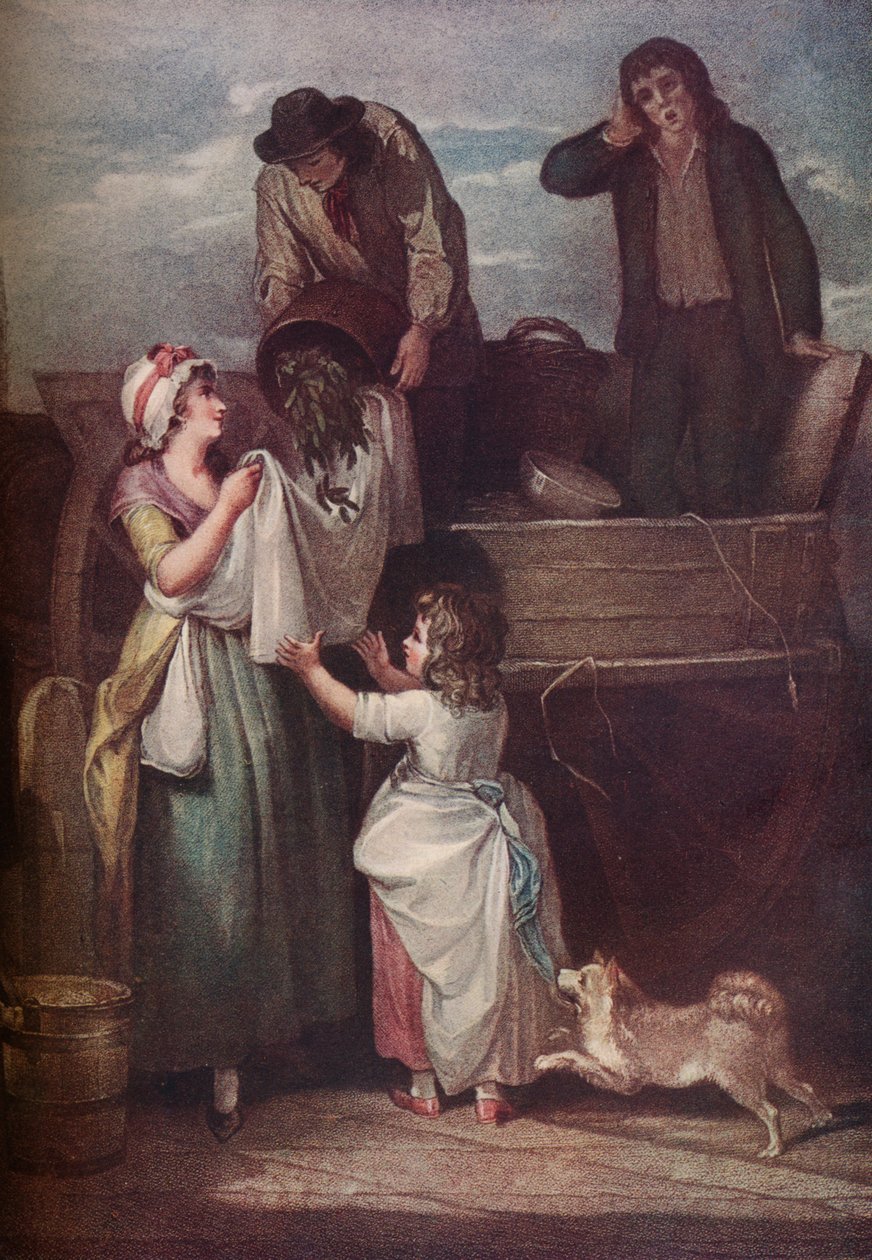 Cries of London: Fresh Gathered Peas Young Hastings, 1795, 1917 af Giovanni Vendramini