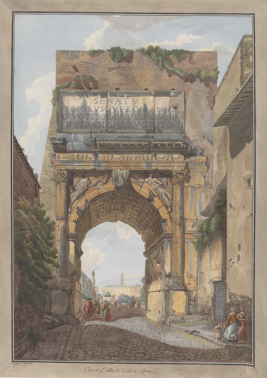 Titusbuen, ca. 1780. Skaber: Giovanni Volpato, Louis Ducros. af Giovanni Volpato, Louis Ducros