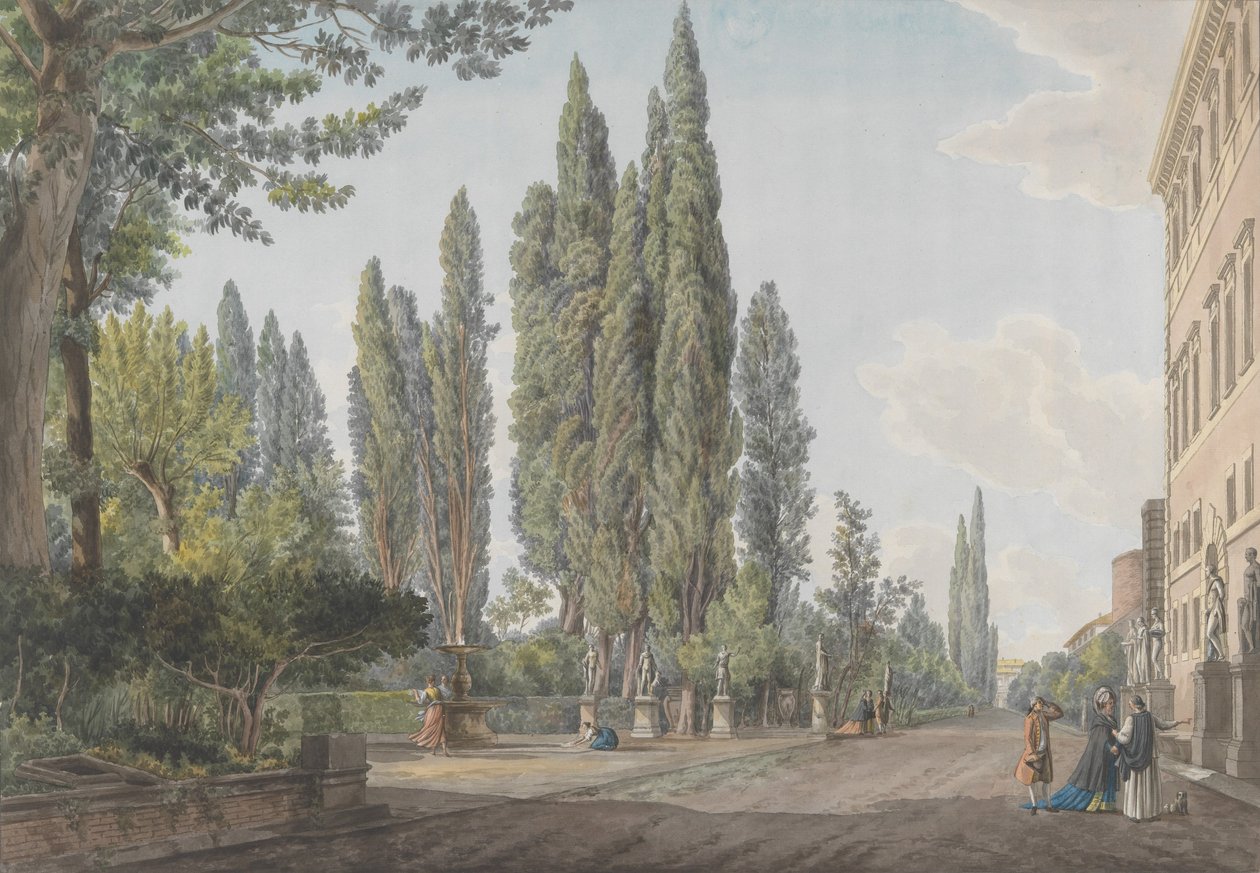 Villa Montalto Negroni, ca. 1780. Skaber: Giovanni Volpato, Louis Ducros. af Giovanni Volpato, Louis Ducros