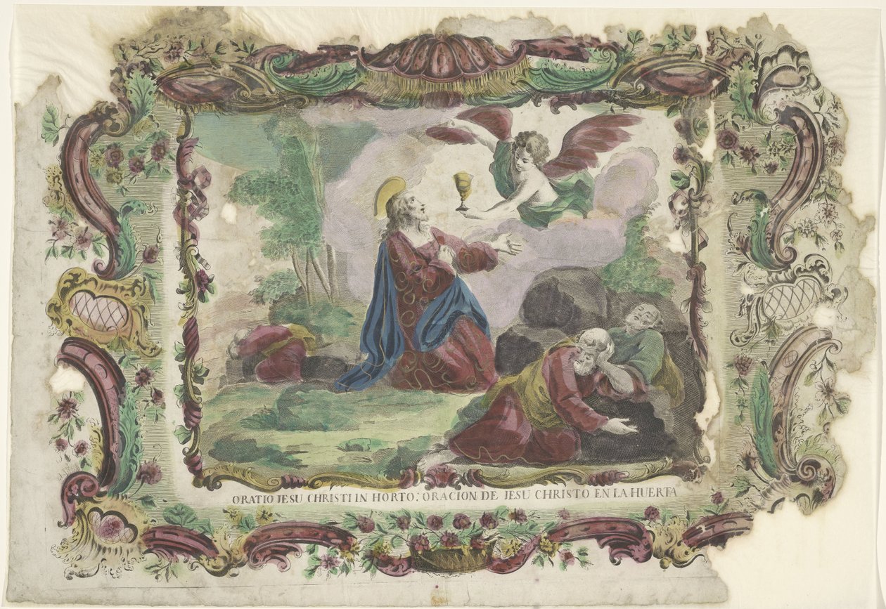 Christus i Getsemane have Oratio Jesu Christi i haven: Jesu Kristi bøn i haven (titel på objekt) af Giovanni Volpato