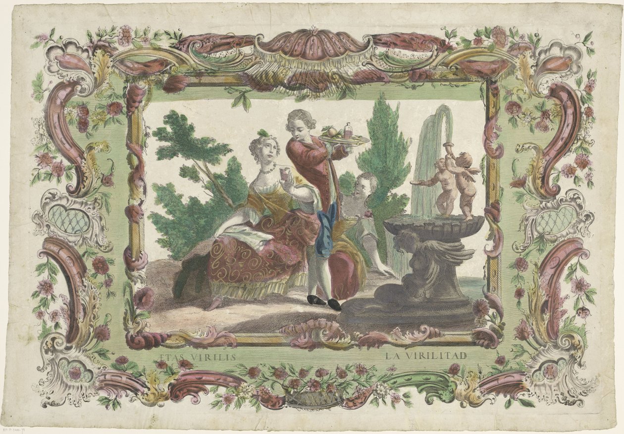 Om voksenlivet Den virile tidsalder / La virilitad (titel på objekt) af Giovanni Volpato