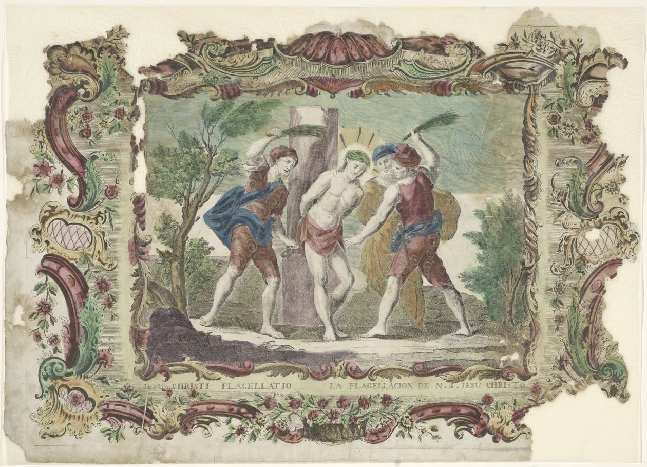 Kristi flagelation Jesu Christi Flagellatio / La flagellacion de N.S. Jesus Christo (titel på objekt) af Giovanni Volpato