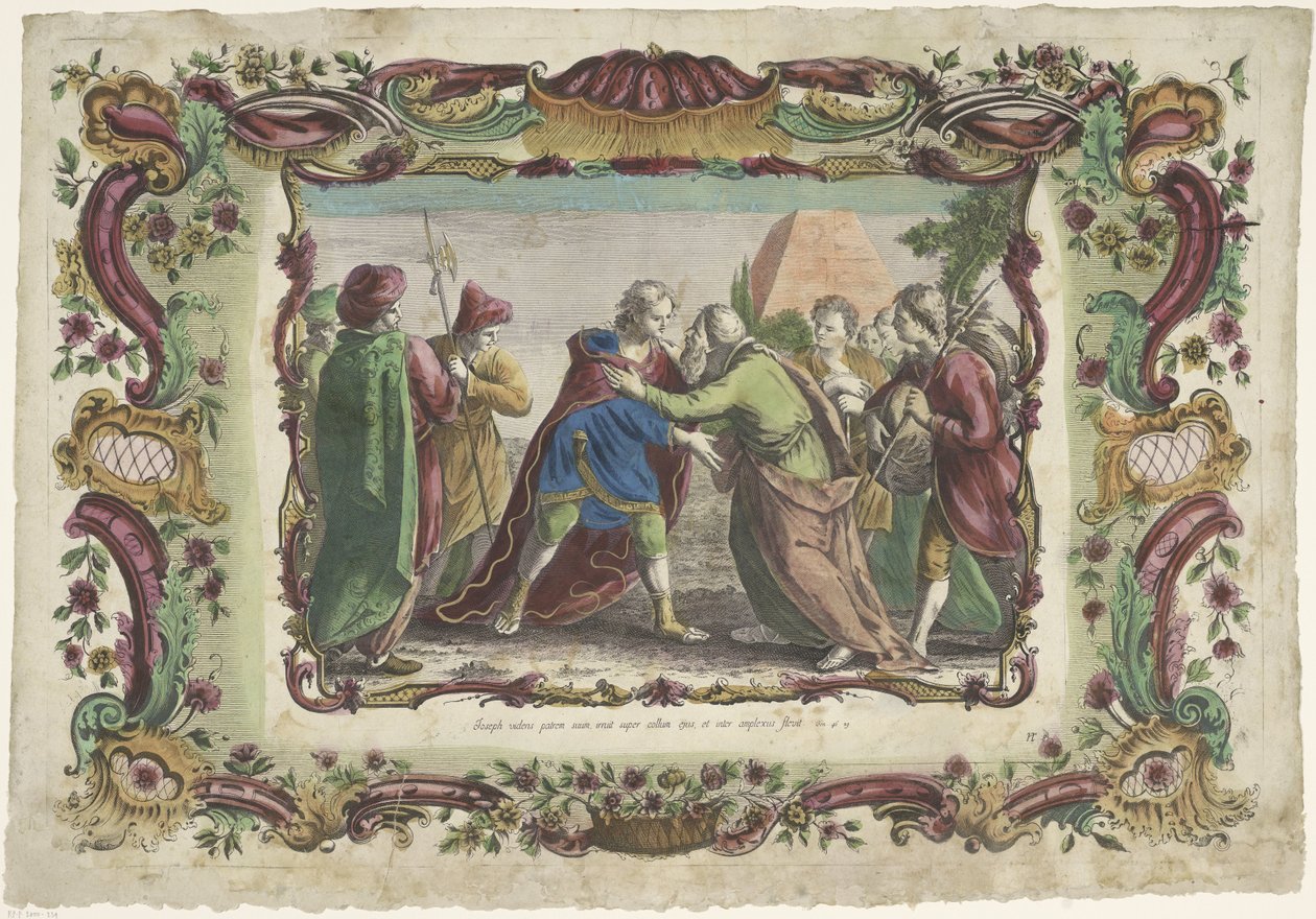 Josef møder sin far i Gosen The Life of Joseph (serietitel) af Giovanni Volpato