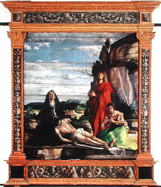 The Deposition, ca. 1490-1537 (tempera på panel) af Giovanni c.1465 153537 Buonconsiglio