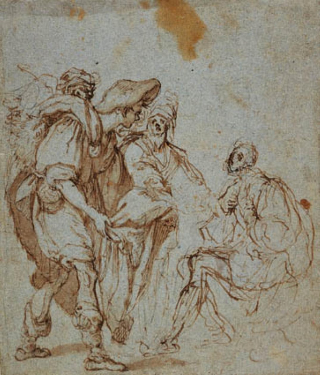 Josefs brødre viser sin blodige frakke til Jakob af Giovanni da San Giovanni