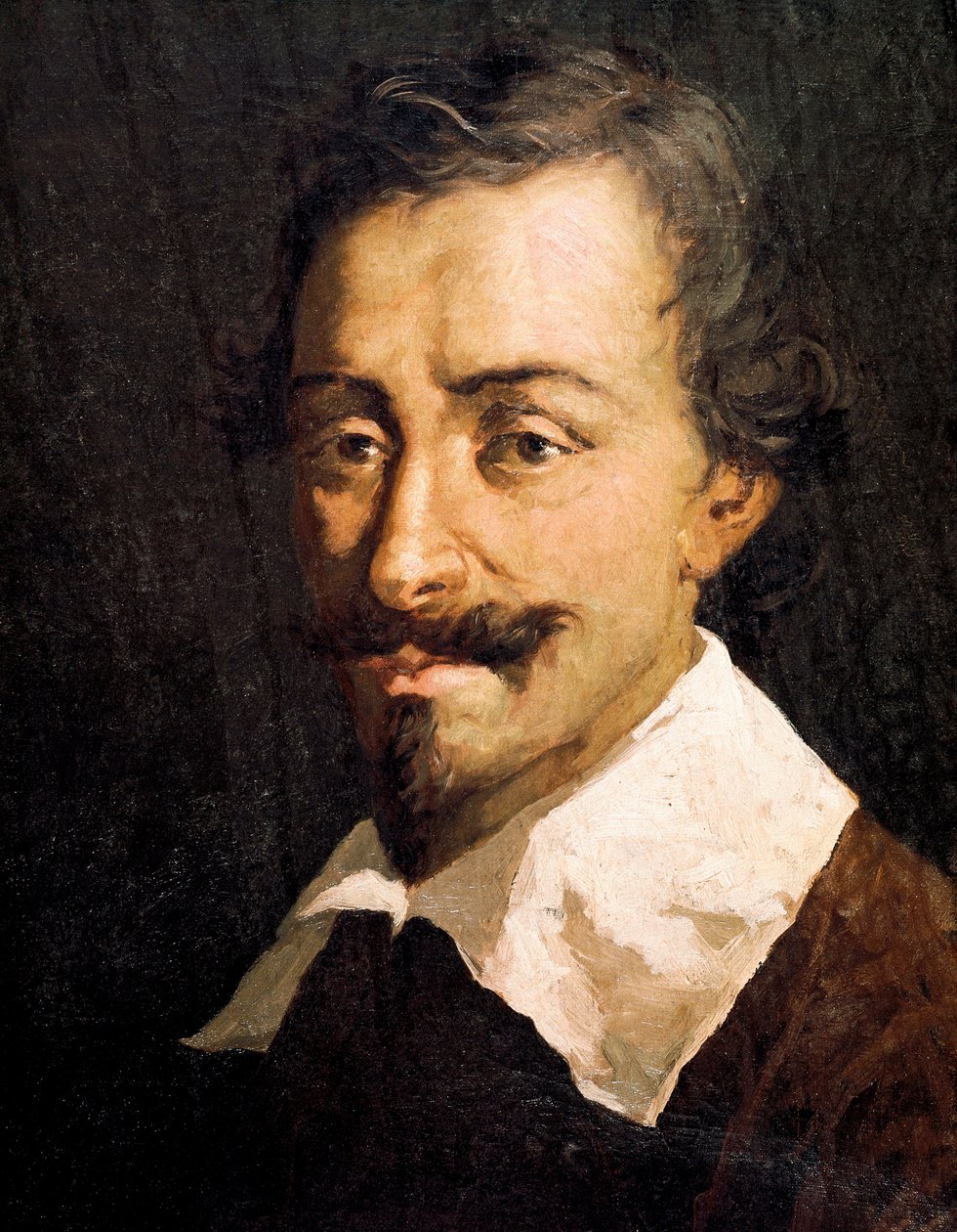 Portræt af den belgiske komponist og teoretiker Johannes Tinctoris, detalje af Giovanni da Udine (after)