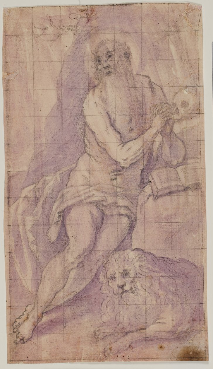 Sankt Jerome i ørkenen af Giovanni de Vecchi