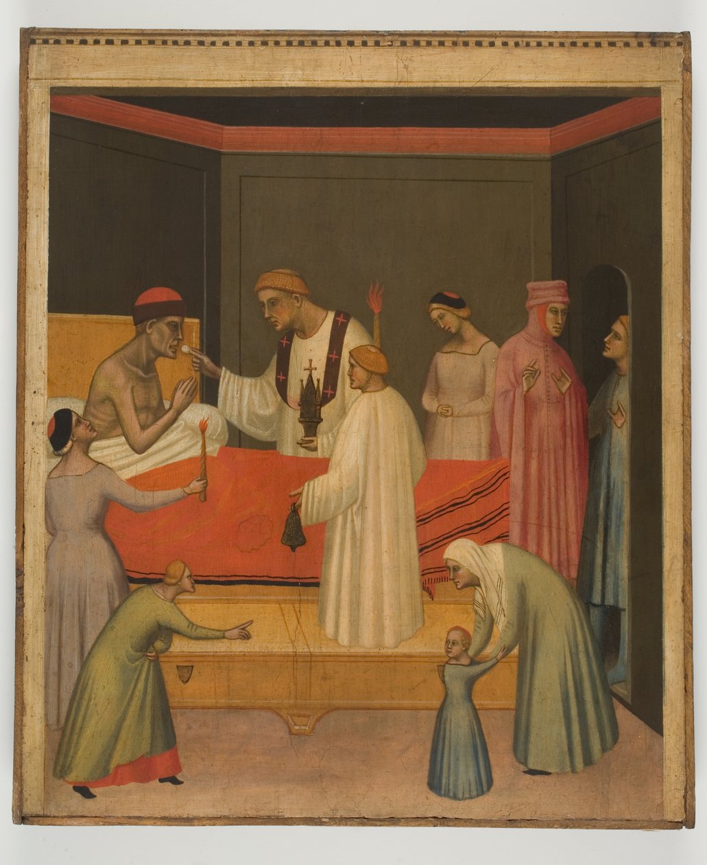 Kommunion for de syge, ca. 1360 (tempera på panel) af Giovanni del Biondo dal Casentino