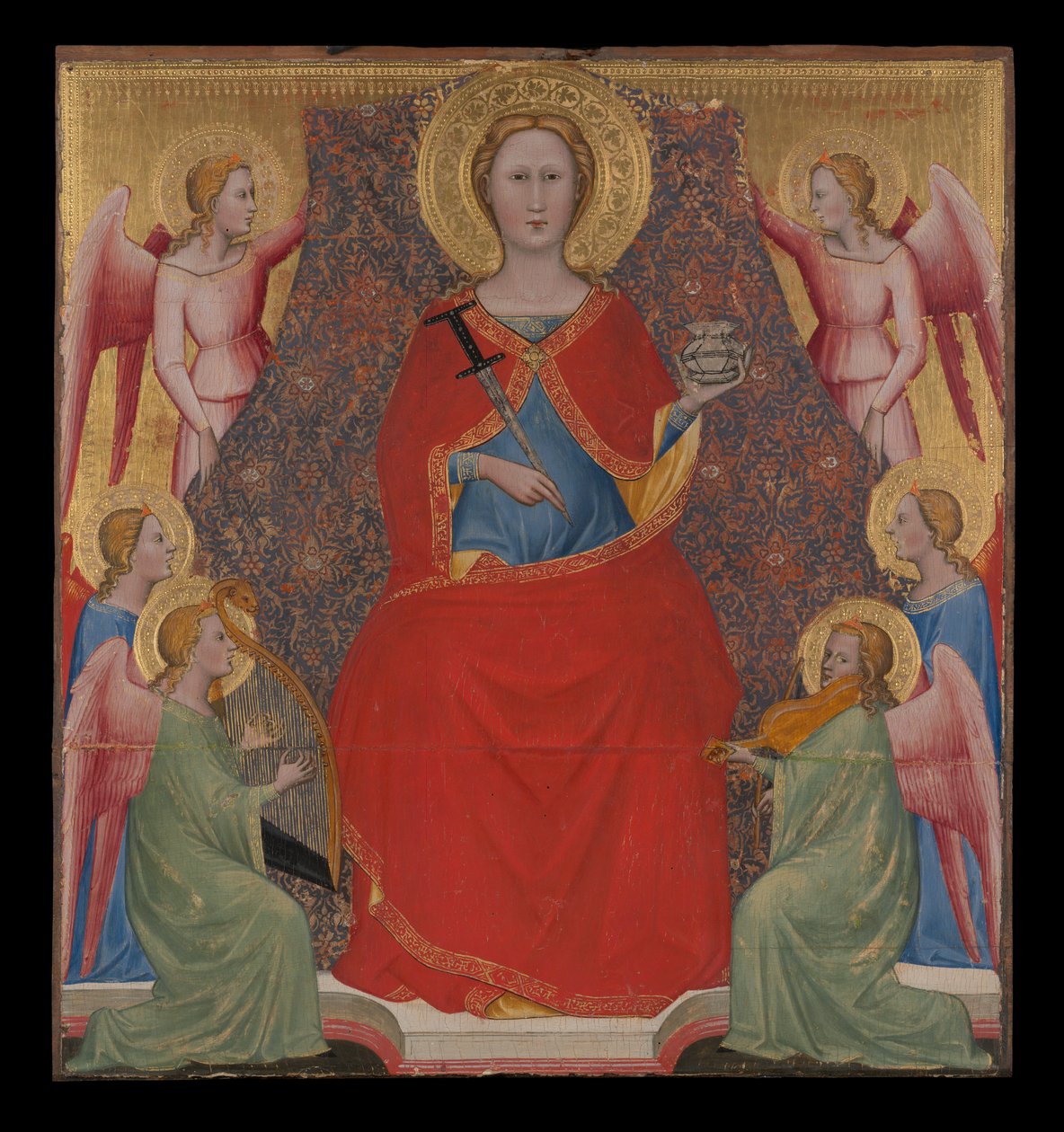 Saint Lucy på tronen af Giovanni di Bartolomeo Cristiani