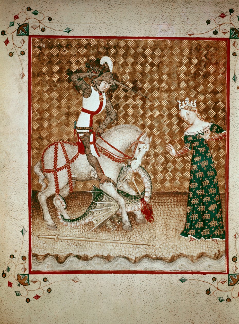 Sankt Georg dræber dragen af Giovanni di Benedetto da Como