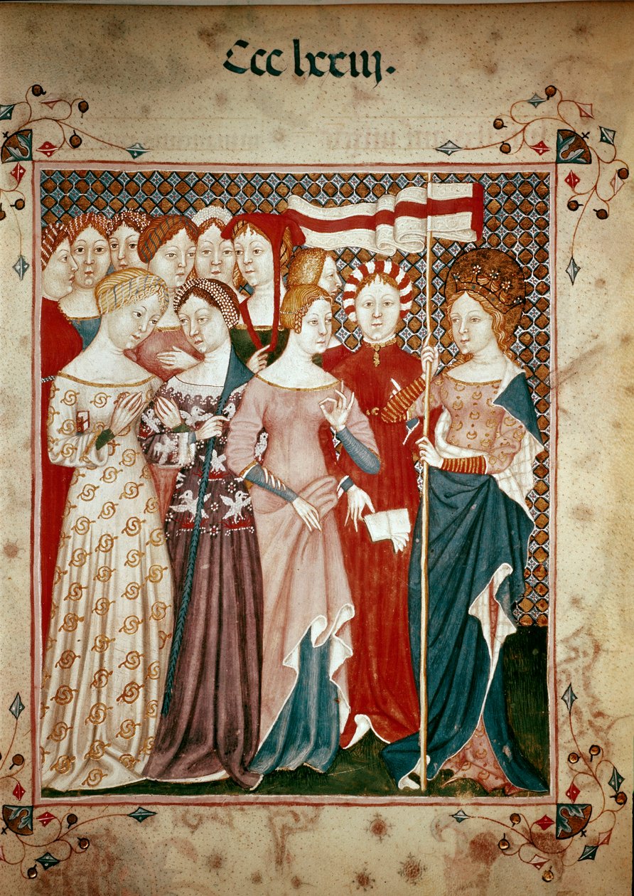 Den bretonske prinsesse St.Ursula og hendes efterfølgende af Giovanni di Benedetto da Como