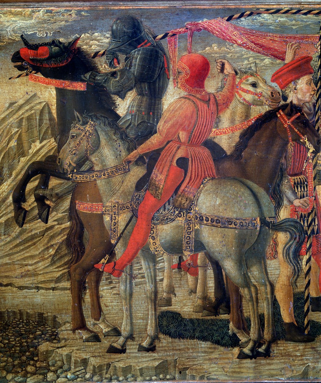 Episoder af Sankt Nikolaus af Baris liv (St. Nicholas af Myra) - Predelle - Detalje - Maleri af Giovanni di Francesco (ca. 1428-1459) 1400-tallet Firenze Casa Buonarroti af Giovanni di Francesco del Cervelliera