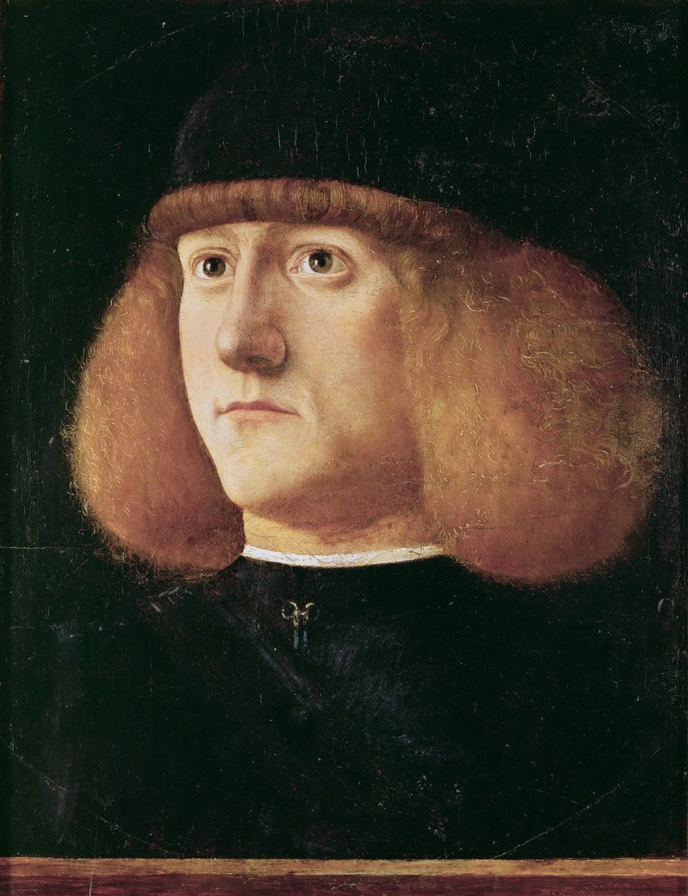 Renæssance: Portræt af en ung mand par Mansueti, Giovanni di Niccolo (ca. 1465-1527), ca. 1500. Olie på træ, 29,7x22,3. Kunsthistorisk Museum, Vienne af Giovanni di Niccolo Mansueti