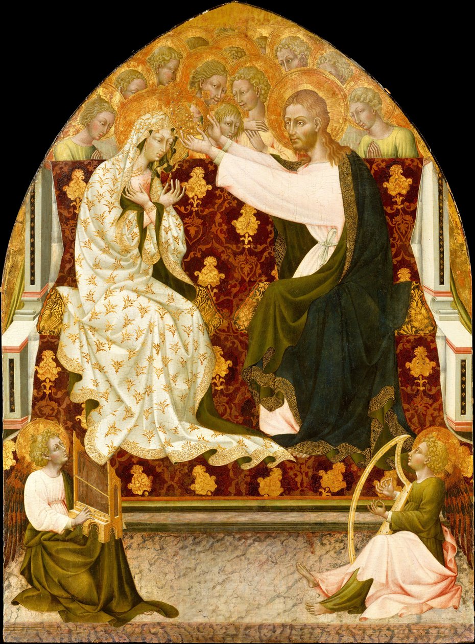 Jomfruens kroning, ca. 1455. af Giovanni di Paolo