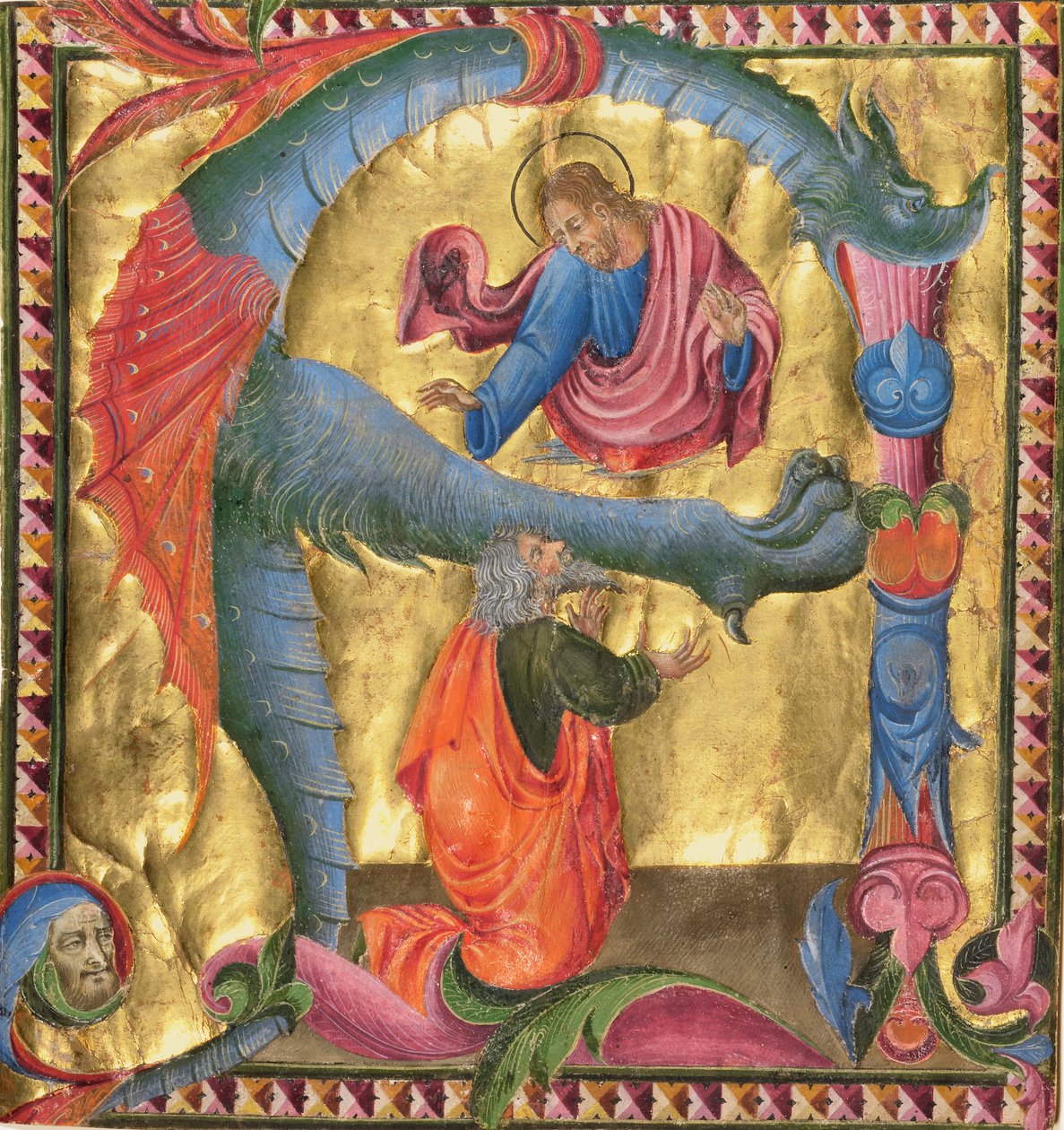Indledning A: Kristus viser sig for David af Giovanni di Paolo