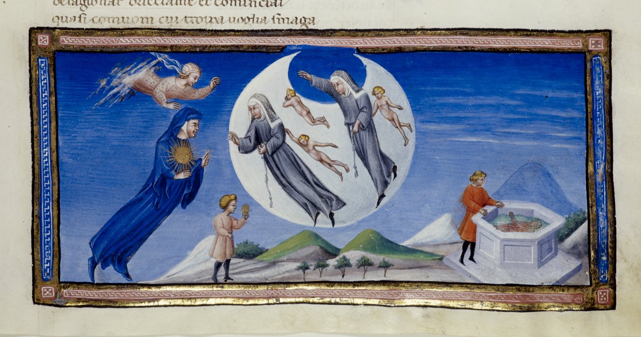 MS 36. fol 133 r Canto III, Illustration fra 
