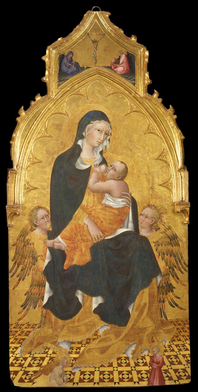 Madonna med barn og engle. Bebudelsen, ca. 1440 af Giovanni di Paolo