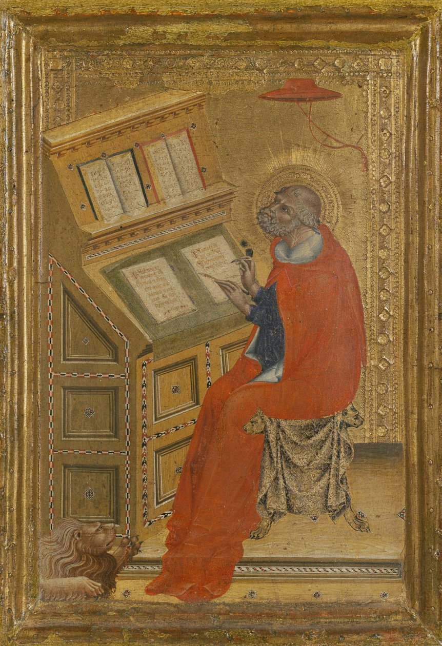 Sankt Hieronymus i sit arbejdsværelse, ca. 1430 (maleri på træ) af Giovanni di Paolo