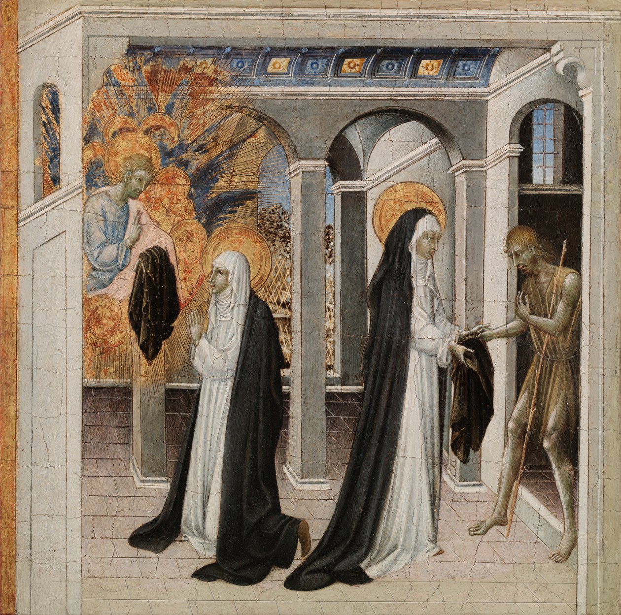 St. Catherine af Siena og tiggeren af Giovanni di Paolo