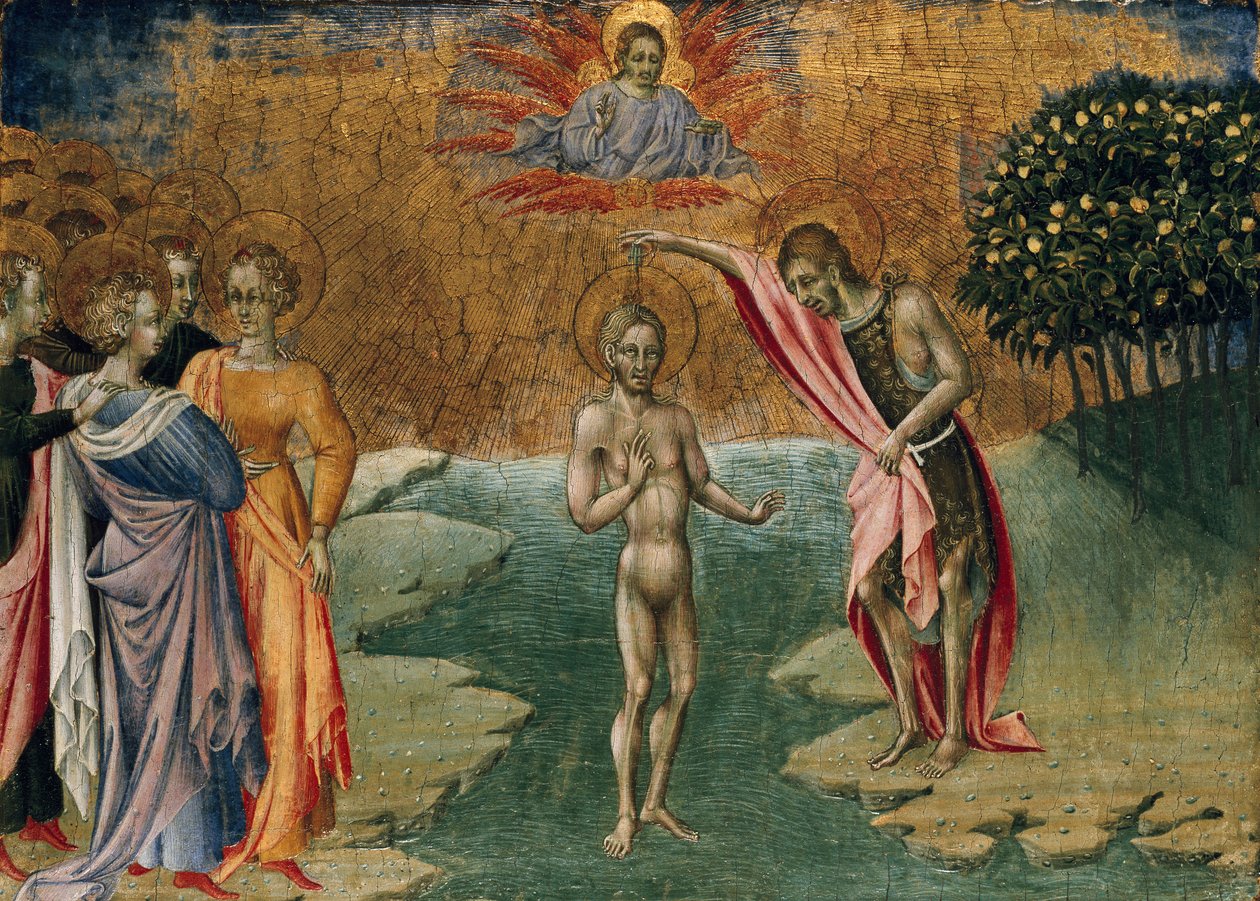 Kristi dåb, c1460 af Giovanni di Paolo