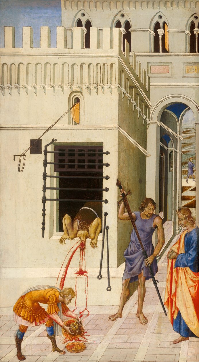 Halshugningen af Johannes Døberen af Giovanni di Paolo