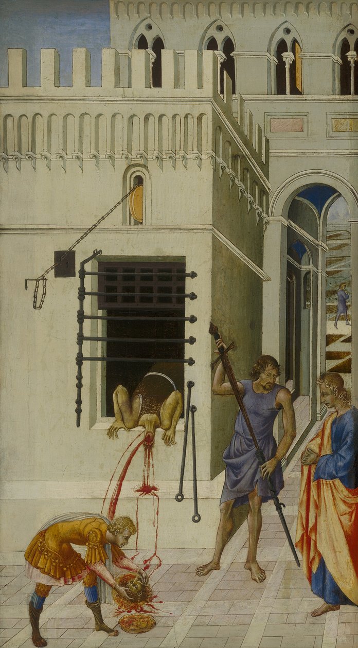 Halshugningen af Johannes Døberen af Giovanni di Paolo