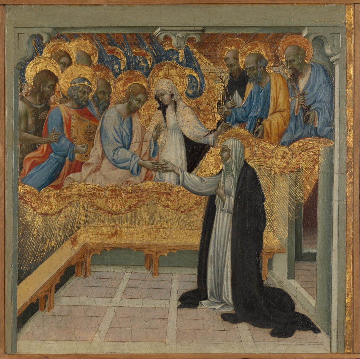 Sankt Katarina af Sienas mystiske ægteskab. af Giovanni di Paolo