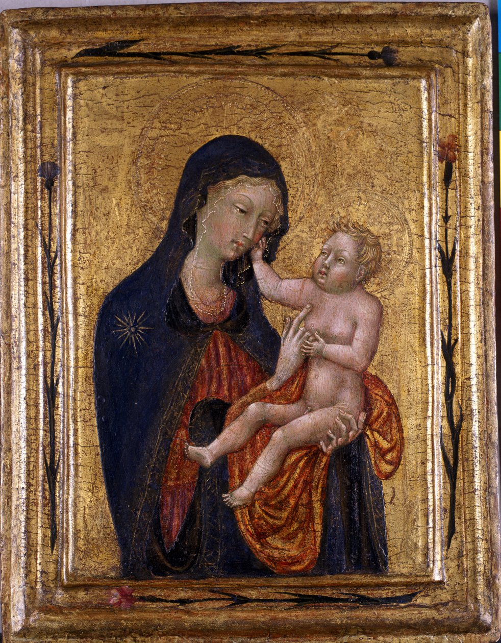 Madonna og barn, ca. 1445-47 (tempera på træ) af Giovanni di Paolo di Grazia