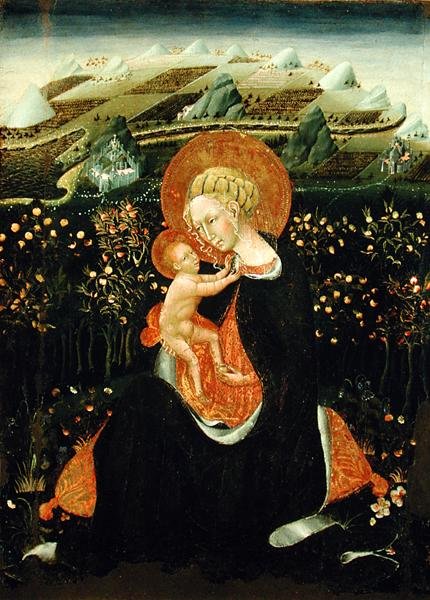 Madonna of Ydmygheden, ca. 1450-60 (tempera på panel) af Giovanni di Paolo di Grazia