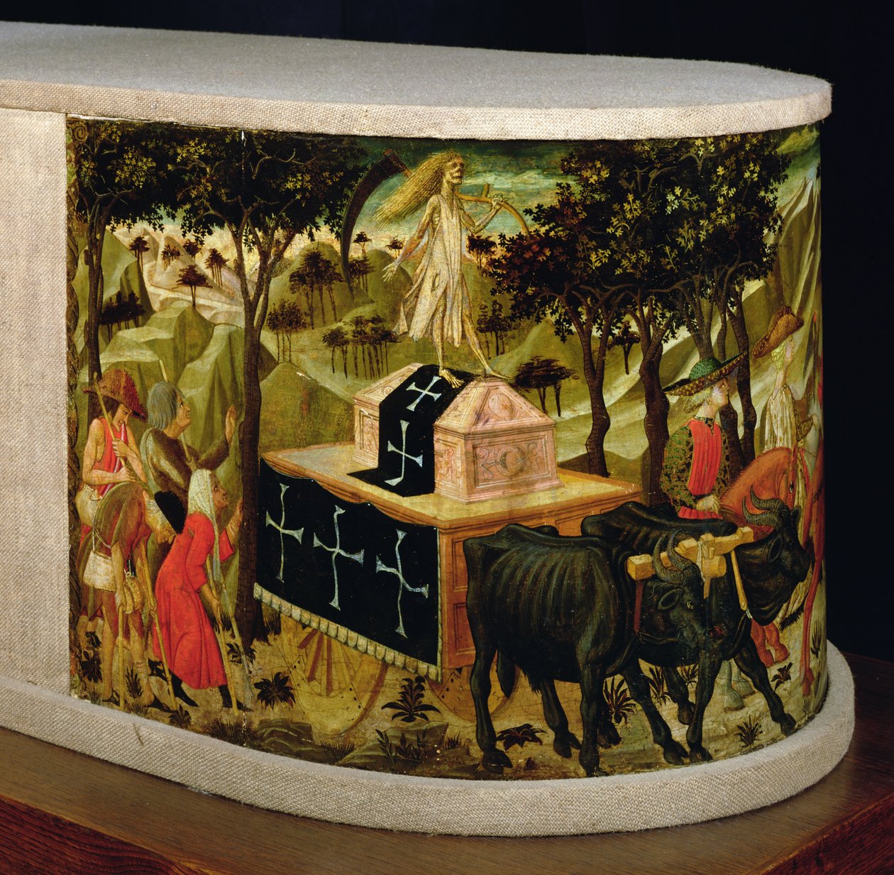 Triumph of Death, inspireret af Triumphs by Petrarch (1304-74) af Giovanni di Ser Giovanni Scheggia