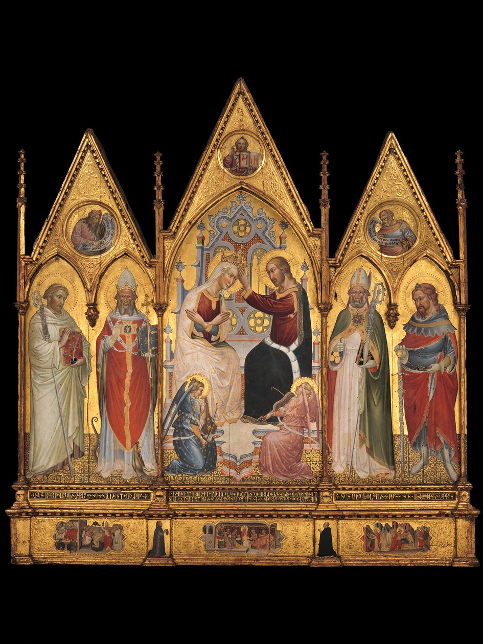 Jomfruens og de helliges kroning, 1394. af Giovanni di Tano Fei