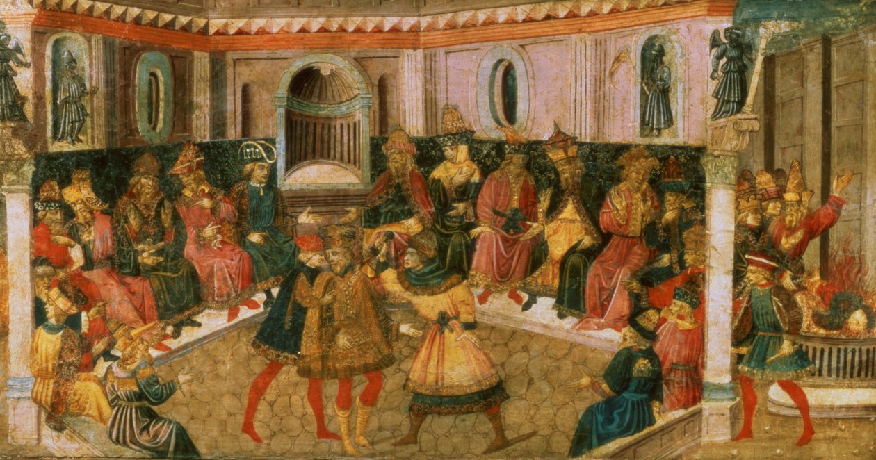 Julius Cæsars død, ca. 1446-50 (panel) af Giovanni di Tommaso Angelo