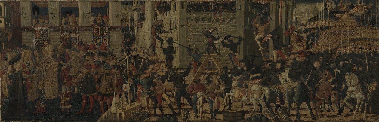 Belejring af Karthago og Scipios kontinens, ca. 1460 af Giovanni the younger Guidi