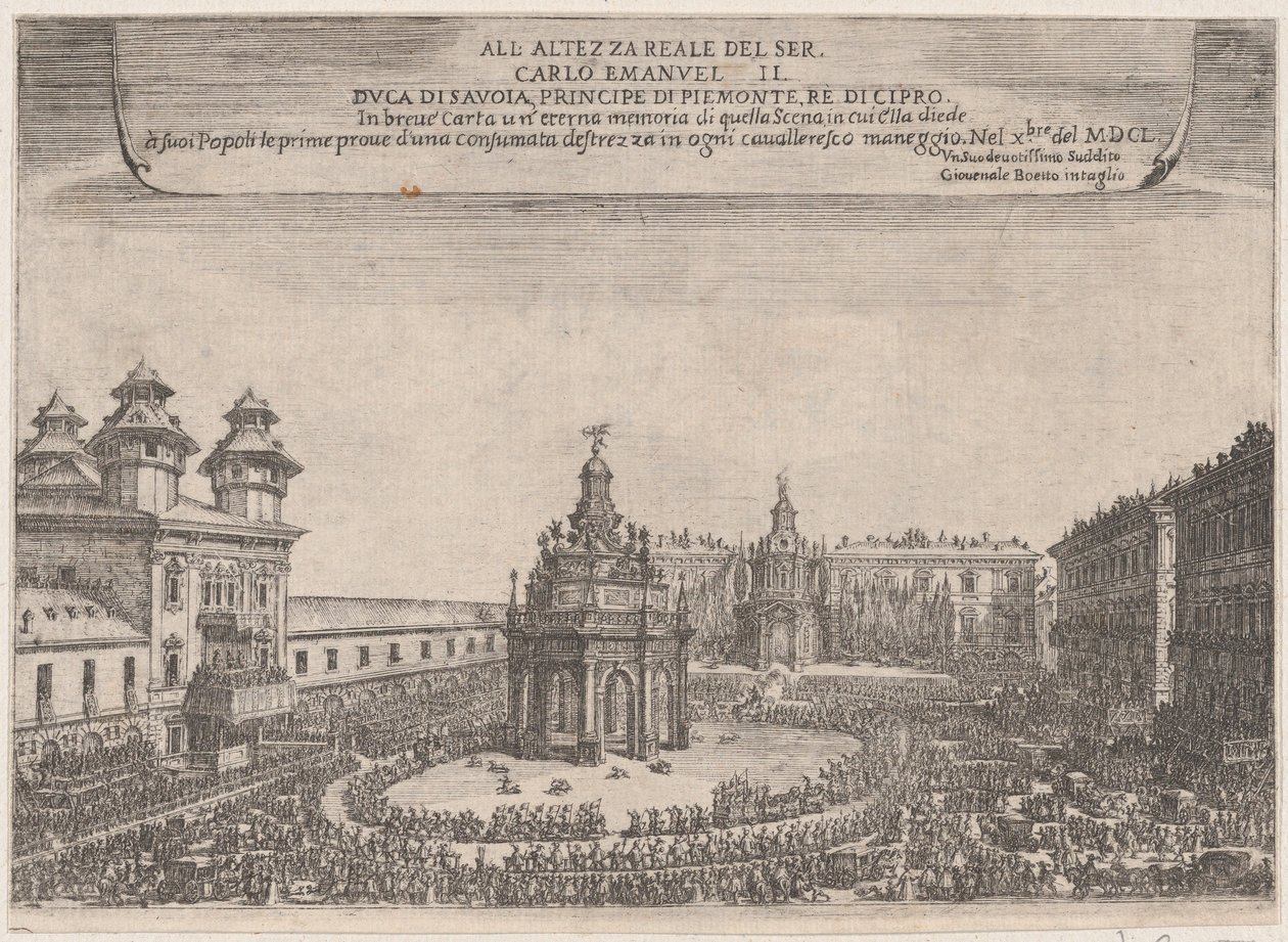 Festival i Torino, oktober 1650, 1650. af Giovenale Boetto