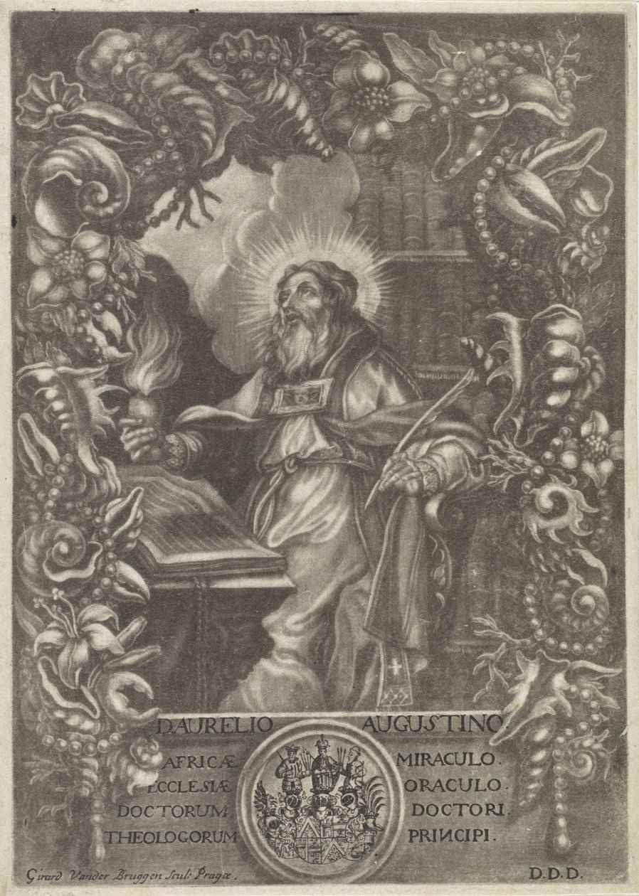 Portret van H. Augustinus af Girard van der Bruggen