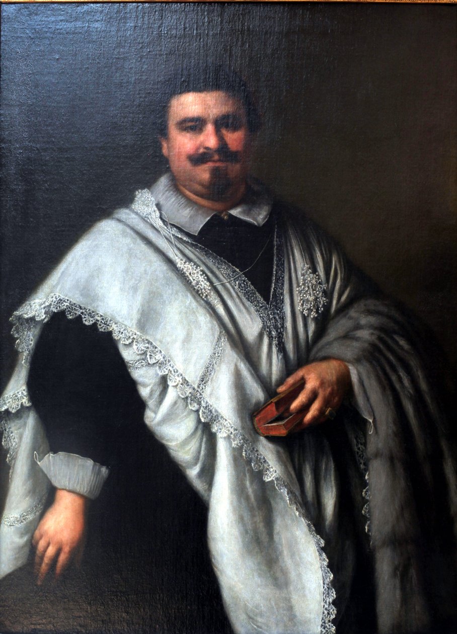Portræt af en kanon af Girolamo Forabosco