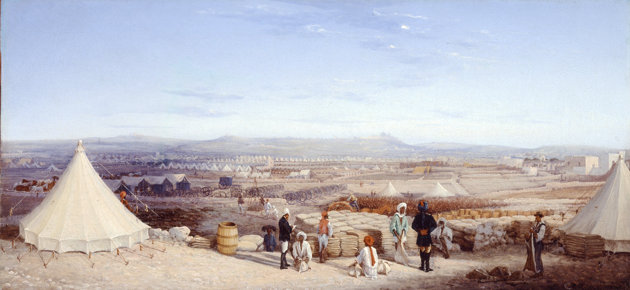 Indian Cavalry Camp, Malta, 1878 af Girolamo Gianni
