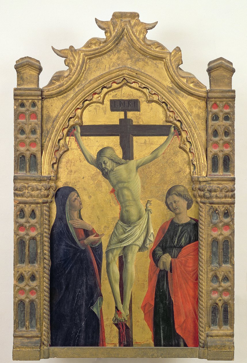 Korsfæstelse (tempera på panel) af Girolamo Giovanni