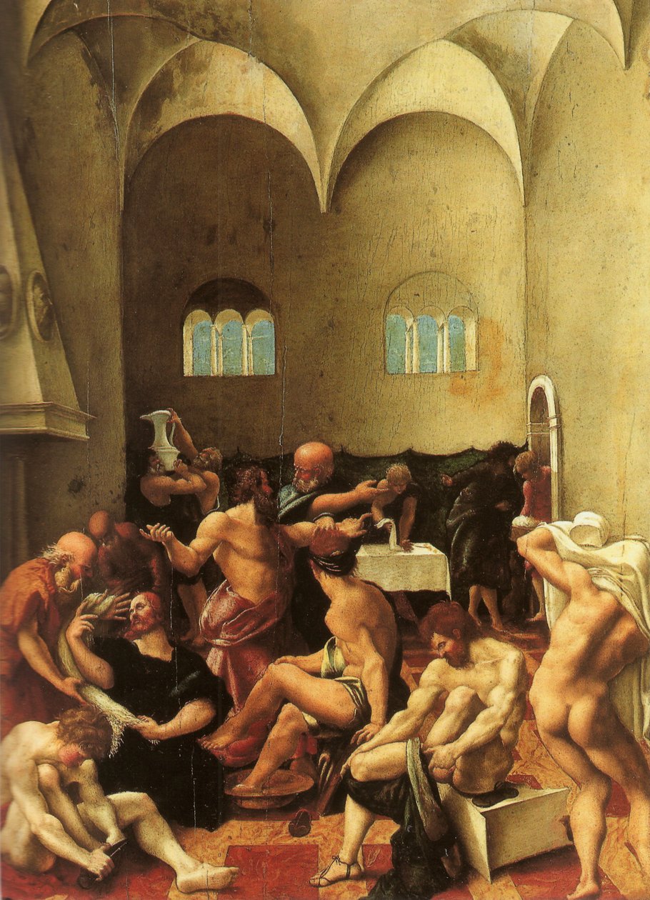 Vask af fødder af Girolamo del Pacchia