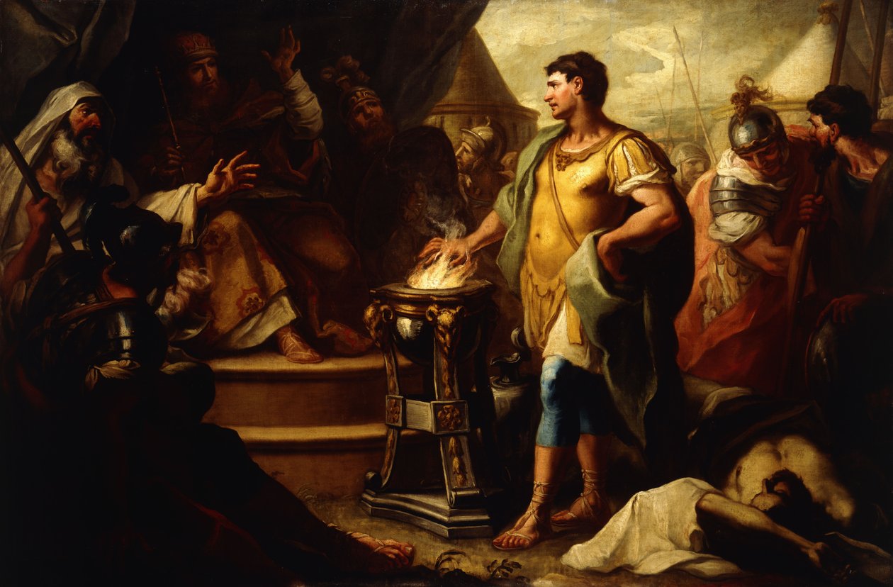 Mucius Scaevola af Girolamo Brusaferro