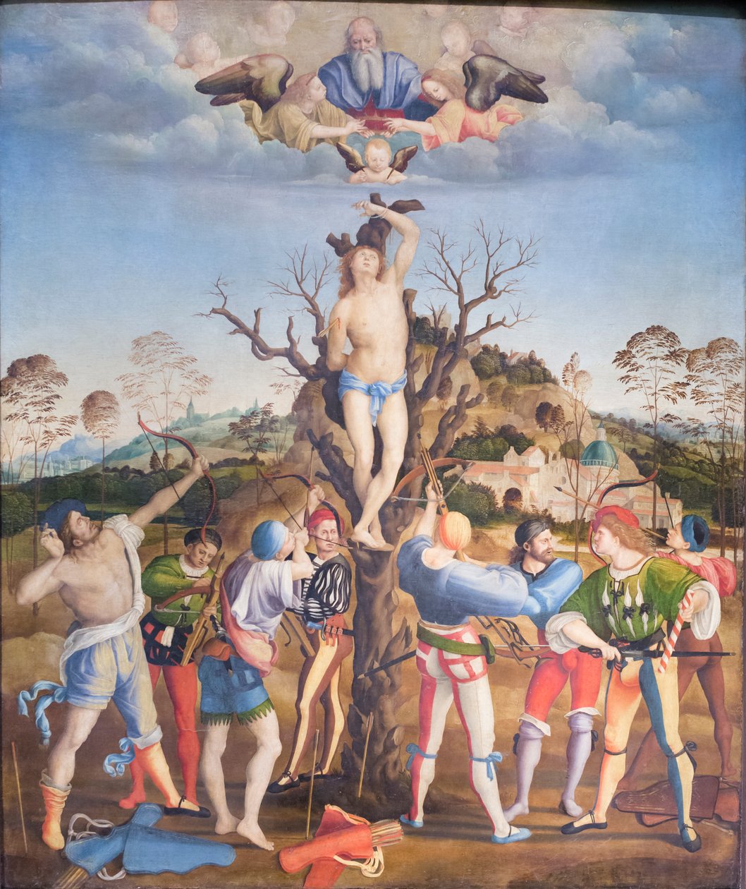 Sankt Sebastians martyrium af Girolamo Genga