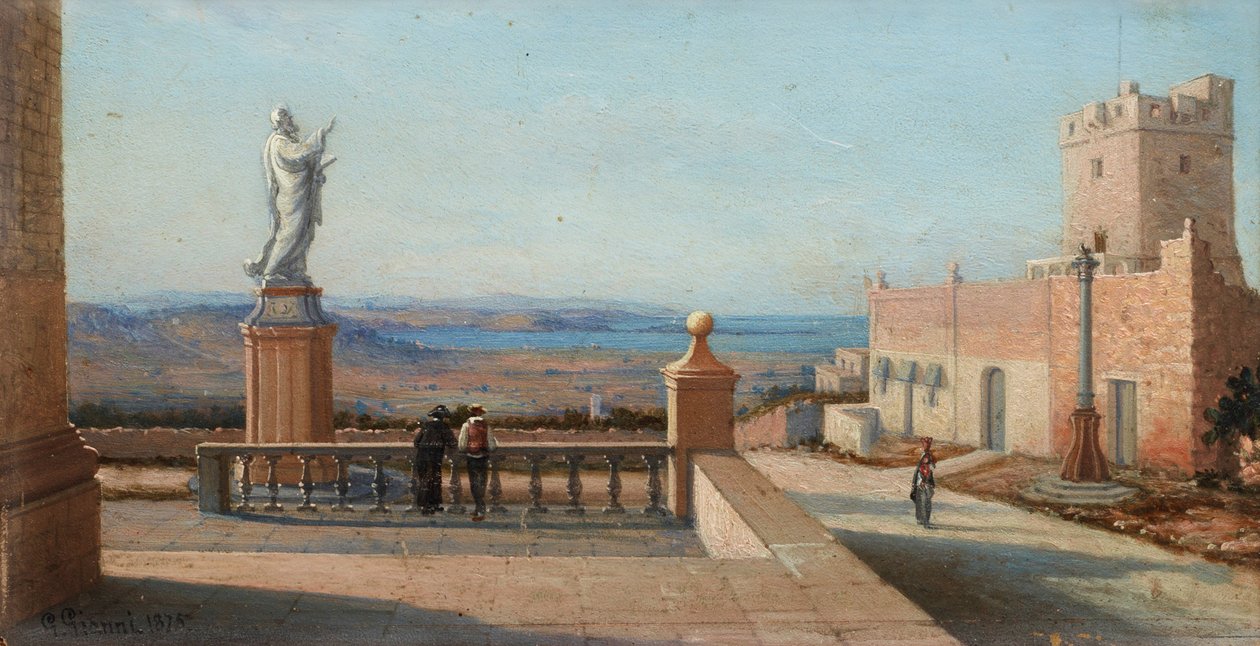 Girolamo Gianni, Udsigt over Malta 1875 af Girolamo Gianni