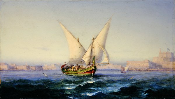 Ud for Valletta Havn af Girolamo Gianni