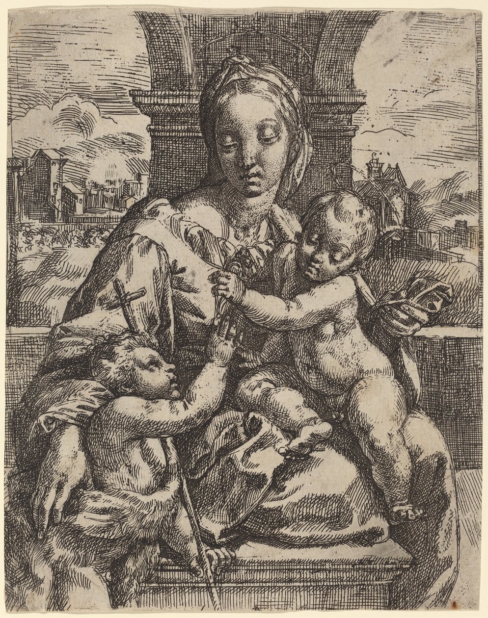 Madonna Aldobrandini af Girolamo Imperiale I after Raphael