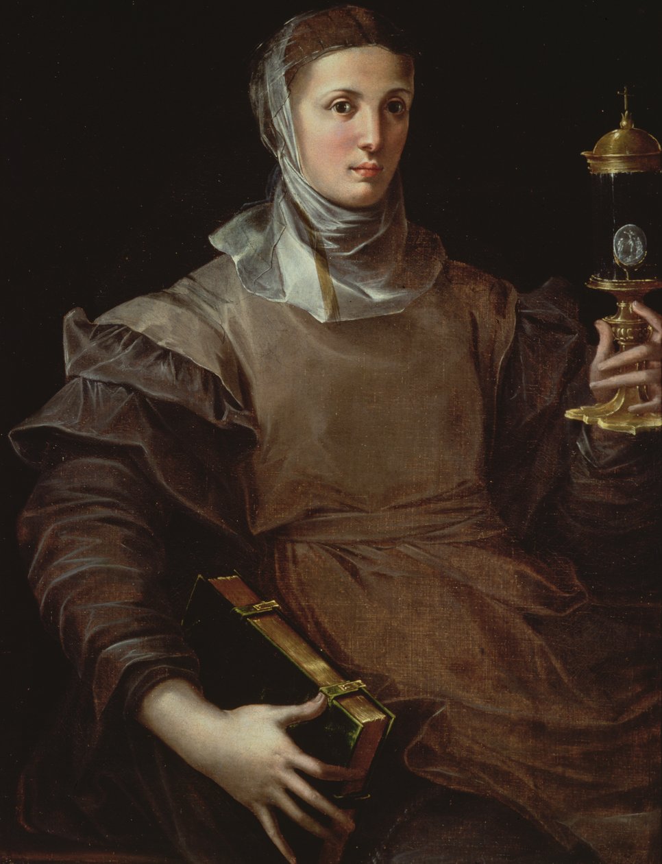 St. Clare, 1530 af Girolamo Mazzola Bedoli